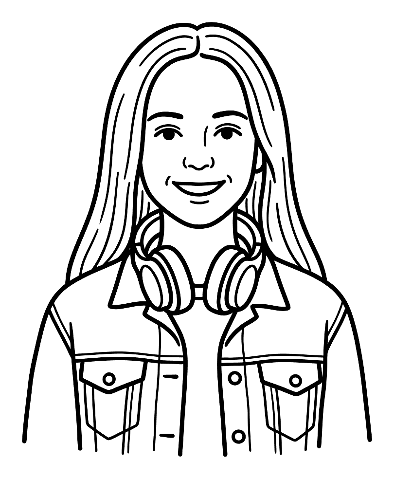 Drawing of Kayla