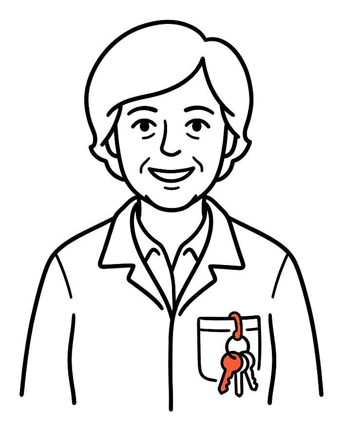 Drawing of Mrs Harper