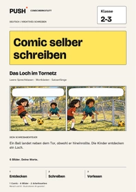 Cover: Comic selber schreiben | Klasse 2-3 | Das Loch im Tornetz