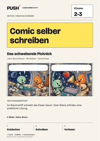Cover: Comic selber schreiben | Klasse 2-3 | Das schwebende Picknick