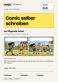 Cover: Comic selber schreiben | Klasse 2-3 | Der fliegende Schuh