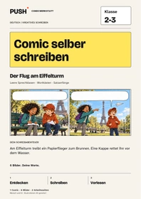 Cover: Comic selber schreiben | Klasse 2-3 | Der Flug am Eiffelturm