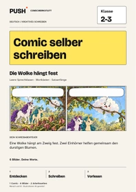 Cover: Comic selber schreiben | Klasse 2-3 | Die Wolke hängt fest