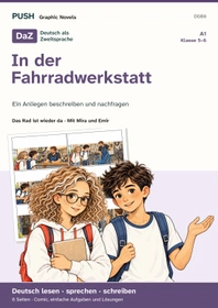 Cover: DaZ A1: Das Rad ist wieder da – Comic, Aufgaben und Lösungen