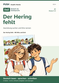 Cover: DaZ A1: Der Hering fehlt – Comic, Aufgaben und Lösungen