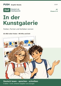 Cover: DaZ A1: Ein Bild voller Farben – Comic, Aufgaben und Lösungen