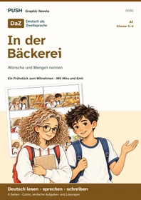 Cover: DaZ A1: Ein Frühstück zum Mitnehmen – Comic, Aufgaben und Lösungen