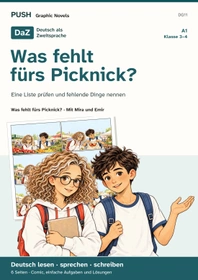 Cover: DaZ A1: Was fehlt fürs Picknick? – Comic, Aufgaben und Lösungen