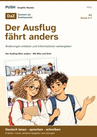 Cover: DaZ A2: Der Ausflug fährt anders – Comic, Aufgaben und Lösungen