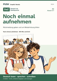 Cover: DaZ A2: Noch einmal aufnehmen – Comic, Aufgaben und Lösungen