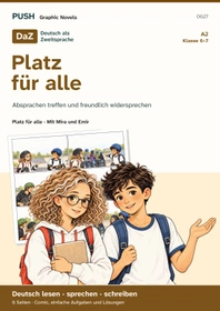 Cover: DaZ A2: Platz für alle – Comic, Aufgaben und Lösungen