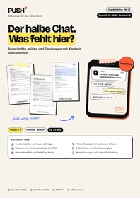 Cover: Der halbe Chat: Kontext entscheidet – Arbeitsblätter Kl. 5–6