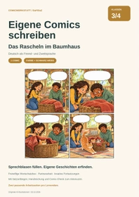 Cover: Eigene Comics schreiben | DaF/DaZ Klasse 3/4 | Das Rascheln im Baumhaus