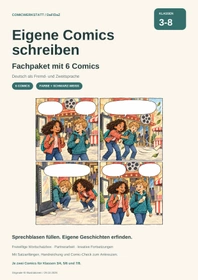 Cover: Eigene Comics schreiben | DaF/DaZ Paket Klasse 3-8 | 6 Comics