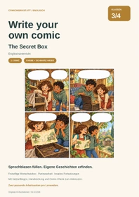 Cover: Eigene Comics schreiben | Englisch Klasse 3/4 | The Secret Box