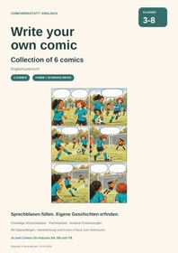 Cover: Eigene Comics schreiben | Englisch Paket Klasse 3-8 | 6 Comics