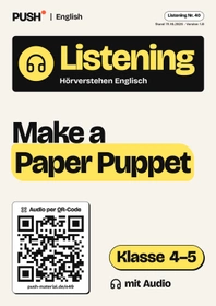 Cover: Englisch Listening: Make a Paper Puppet, Kl. 4–5, mit Audio