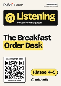 Cover: Englisch Listening: The Breakfast Order Desk, Kl. 4–5, mit Audio