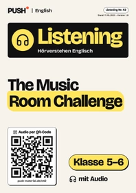 Cover: Englisch Listening: The Music Room Challenge, Kl. 5–6, mit Audio
