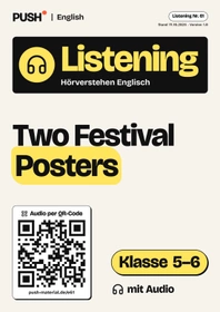 Cover: Englisch Listening: Two Festival Posters, Kl. 5–6, mit Audio