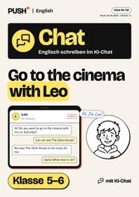Cover: Englisch schreiben im KI-Chat: Kinobesuch mit Leo – Kl. 5–6