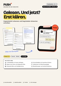Cover: Gelesen. Und jetzt? Fair im Chat klären – Arbeitsblätter Kl. 5–6