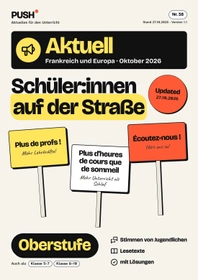 Cover: Schülerproteste in Frankreich und Europa: Analyse und Urteil für die Oberstufe