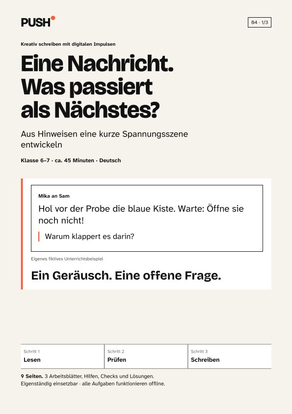 Cover: Spannend weitererzählen – Arbeitsblätter mit Lösungen Kl. 6–7