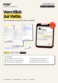Cover: Vom Klick zur Kette: Ursachen verständlich erklären – Arbeitsblätter Kl. 7–8