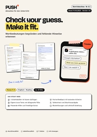 Cover: Word Detectives: Check Your Guess – Arbeitsblätter Kl. 5–6